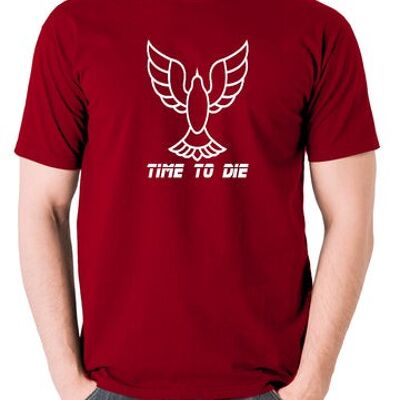 Camiseta inspirada en Blade Runner - Time To Die rojo ladrillo