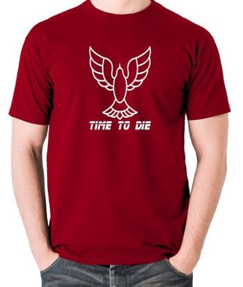 T-shirt inspiré de Blade Runner - Time To Die rouge brique
