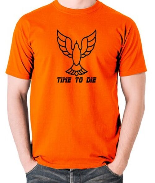 Blade Runner Inspired T Shirt - Time To Die orange