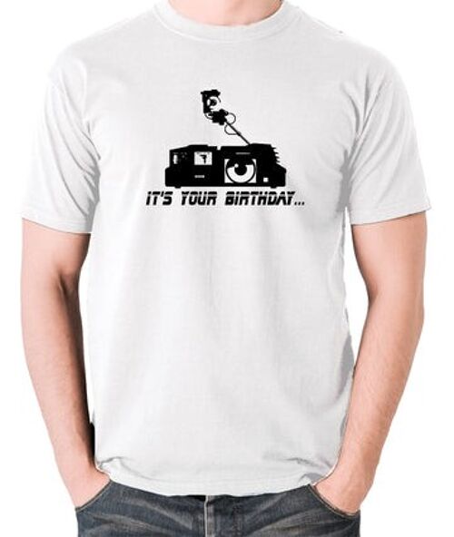Blade Runner Inspired T Shirt - Voight Kampff - It's Your Birthday.... white