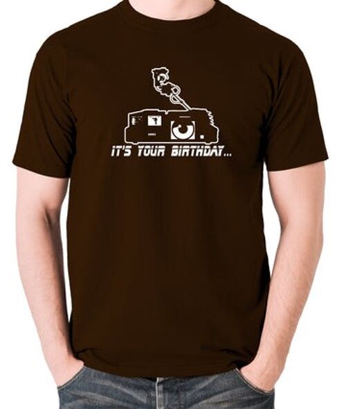 Blade Runner Inspired T Shirt - Voight Kampff - It's Your Birthday.... chocolate