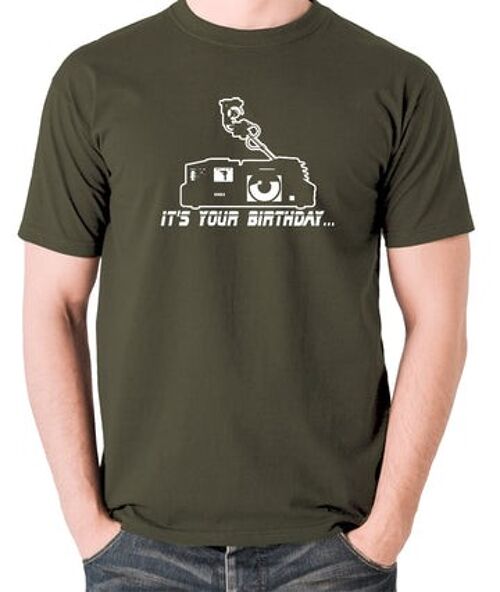 Blade Runner Inspired T Shirt - Voight Kampff - It's Your Birthday.... olive