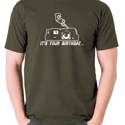 Blade Runner Inspired T Shirt - Voight Kampff - It's Your Birthday.... olive