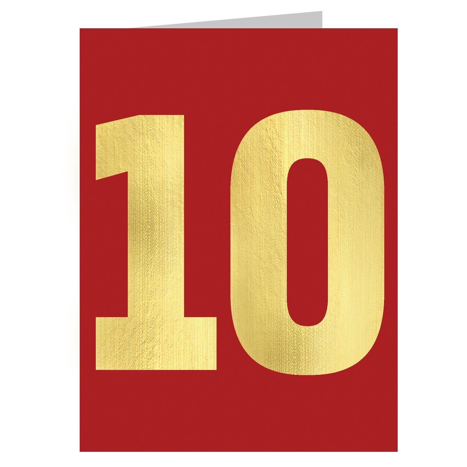 TGD13 Mini-Zehnerkarte mit Goldfolie