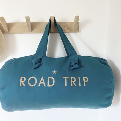 Bolsa de lona - azul pavo real - Road Trip