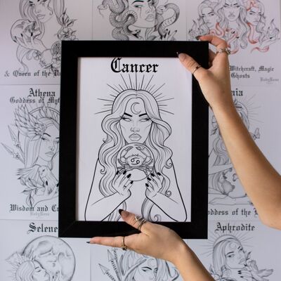 Cancer Zodiac Print