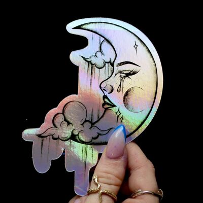 Matching Moon Holographic Sticker