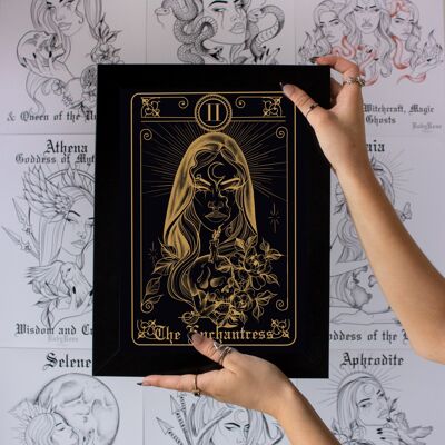 Limited Edition: The Enchantress Gold & Black Print