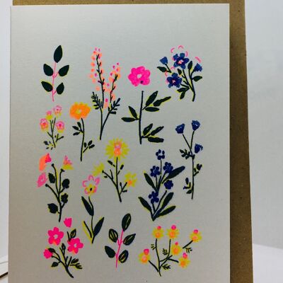 Card little flowers