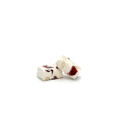 Bulk bites White nougat Red fruits Flowpack