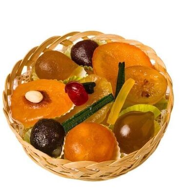 Assorted candied fruit basketry - 300g