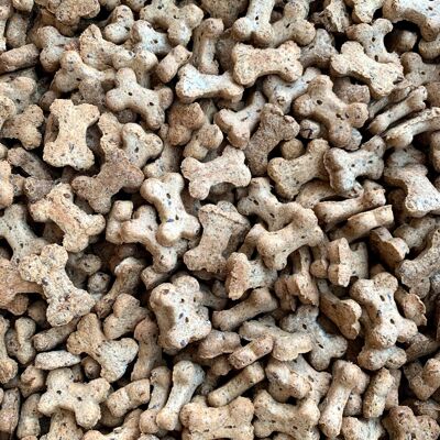 Caja a granel de galletas para perros con mantequilla de maní BrewBix de 10 kg