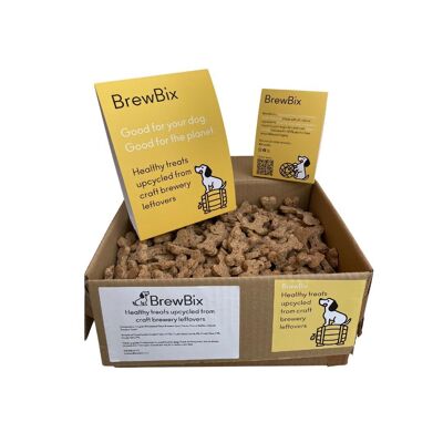 Caja de prueba de galletas para perros BrewBix de mantequilla de cacahuete de 3 kg
