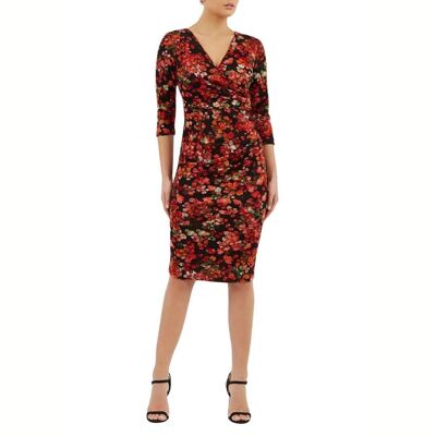 MORELLO DRESS AUTUMNAL PRINT