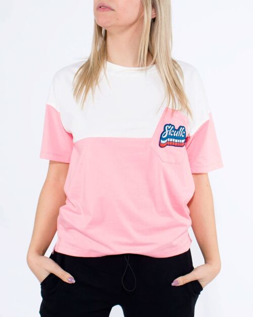 T-Shirt Crooked - Pink Jersey