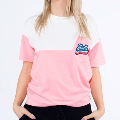 Camiseta Crooked - Jersey rosa