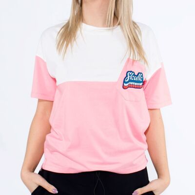 T-Shirt Crooked - Pink Jersey