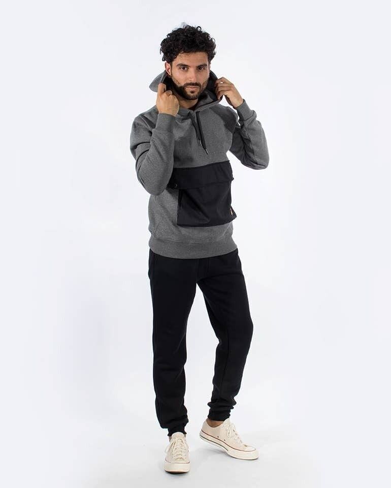 Felpa con cappuccio - Antracite