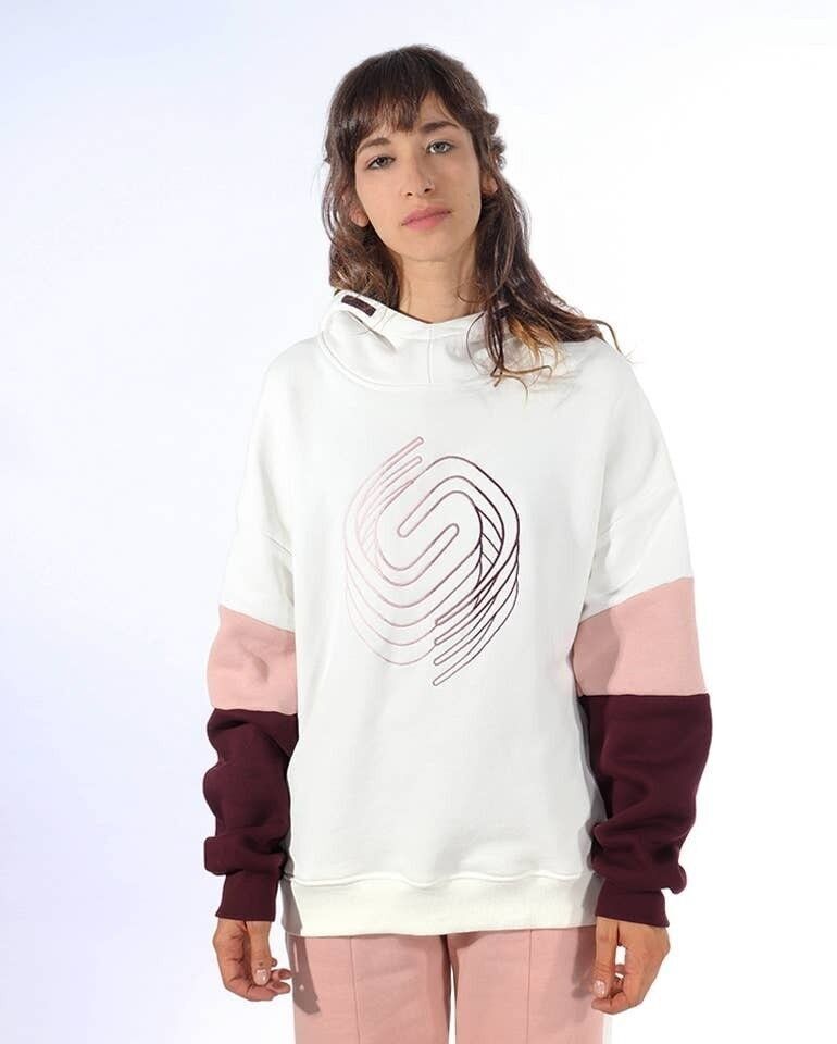 Felpa con cappuccio Dragged - Borgogna