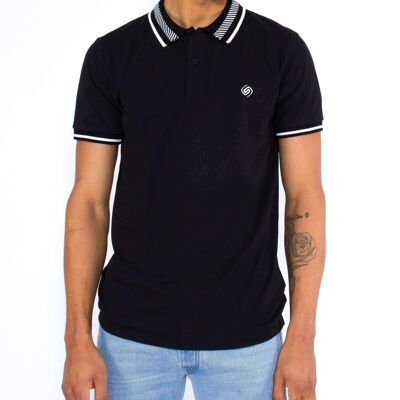 Polo Diagonal - Negro