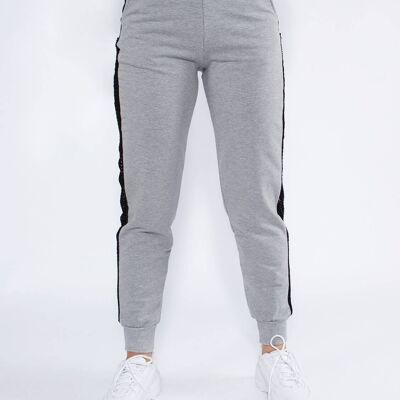 Lati dei pantaloni da jogging - Grigio