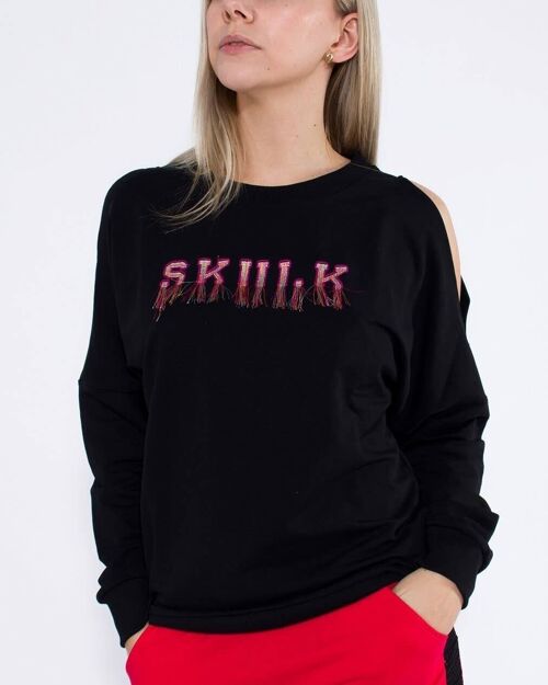 Sweatshirt Fringe - Black
