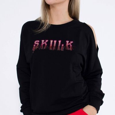 Sweatshirt Fringe - Black