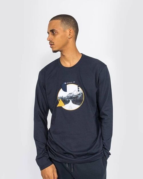 Long Sleeve Mountains - Navy