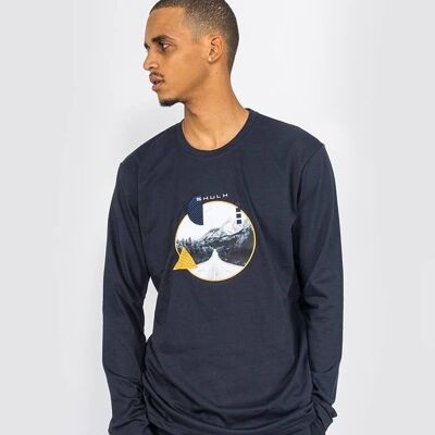 Long Sleeve Mountains - Navy