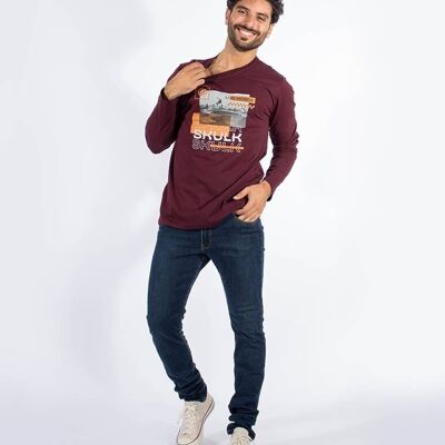 Long Sleeve Ride - Burgundy