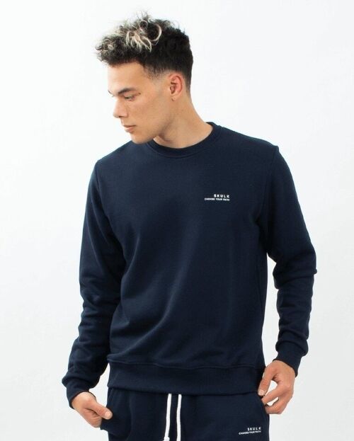 Sweatshirt Basic Navy Blue