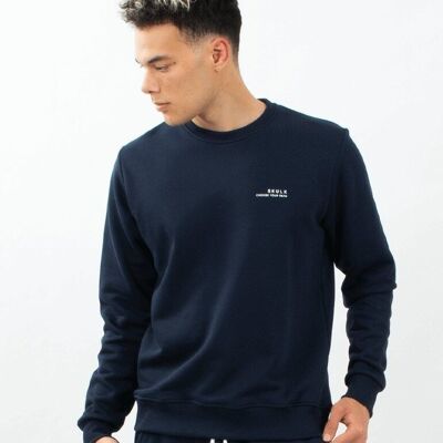 Felpa Basic Blu Navy