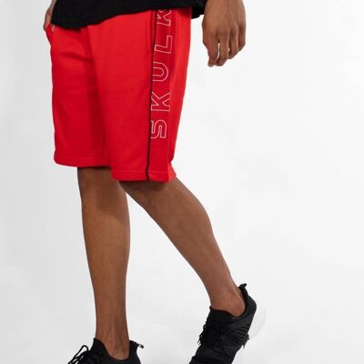 Laterales de pantalones cortos - Rojo