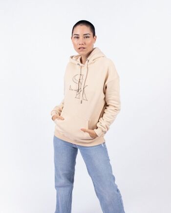 Sweat Capuche Sk Beige 3