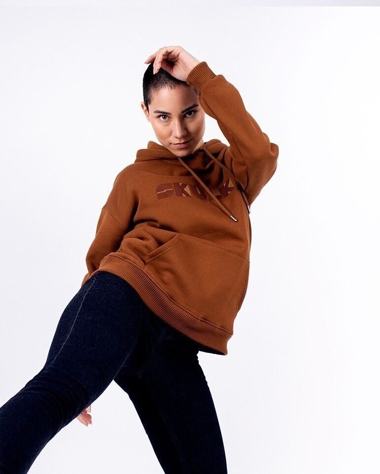 Felpa con cappuccio Geo Camel