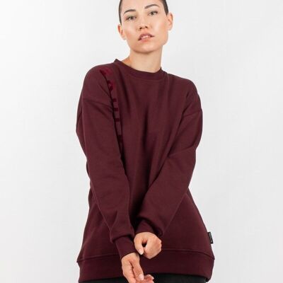 Sweatshirt Over Burgundy