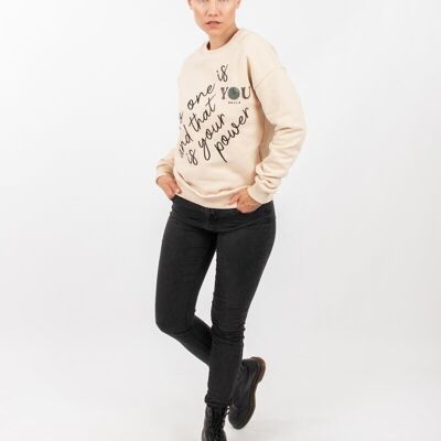 Sudadera You Beige