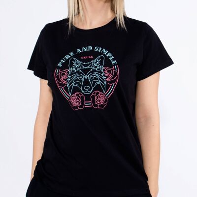 T-Shirt Pur - Noir