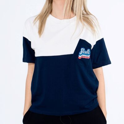 T-Shirt Crooked - Navy