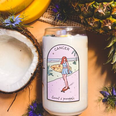 Astro Candle - Cancer - Pineapple Coconut