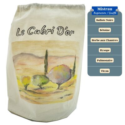 Sac Coffret BIO Artistique "MISTRAU" - Herbes Séchées BIO - 100% faits en Provence