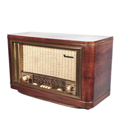 Radiomuse 1958: equipo de radio Bluetooth antiguo