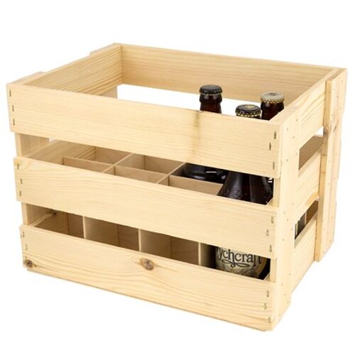 12 Bottle Beer Crate, (350x252x254mm)