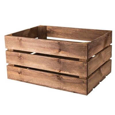 Large Rustic Wooden Crate, (500x366x253mm)
