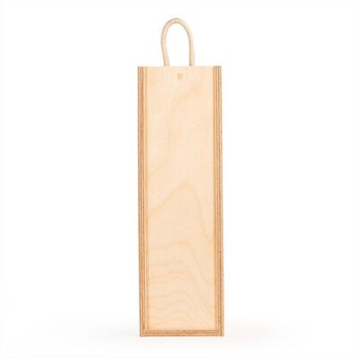 One Bottle - Plywood Wine Box, (348x110x105mm)