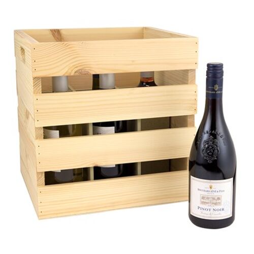 9 Bottle Wine Crate, (315x303x329mm)