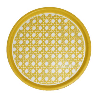 Round tray CANNAGE Mimosa 45cm