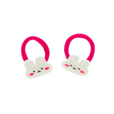 Set of 2 Hair Bands - Bunny - Various Colors