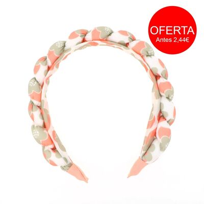 Diadema Rígida con Nudos - Estampado Flores - Varios Colores