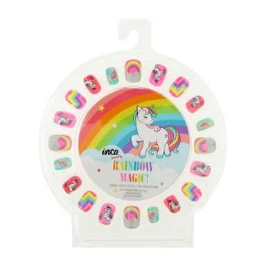 Set Manucure - Trousse de 20 Faux Ongles Licorne